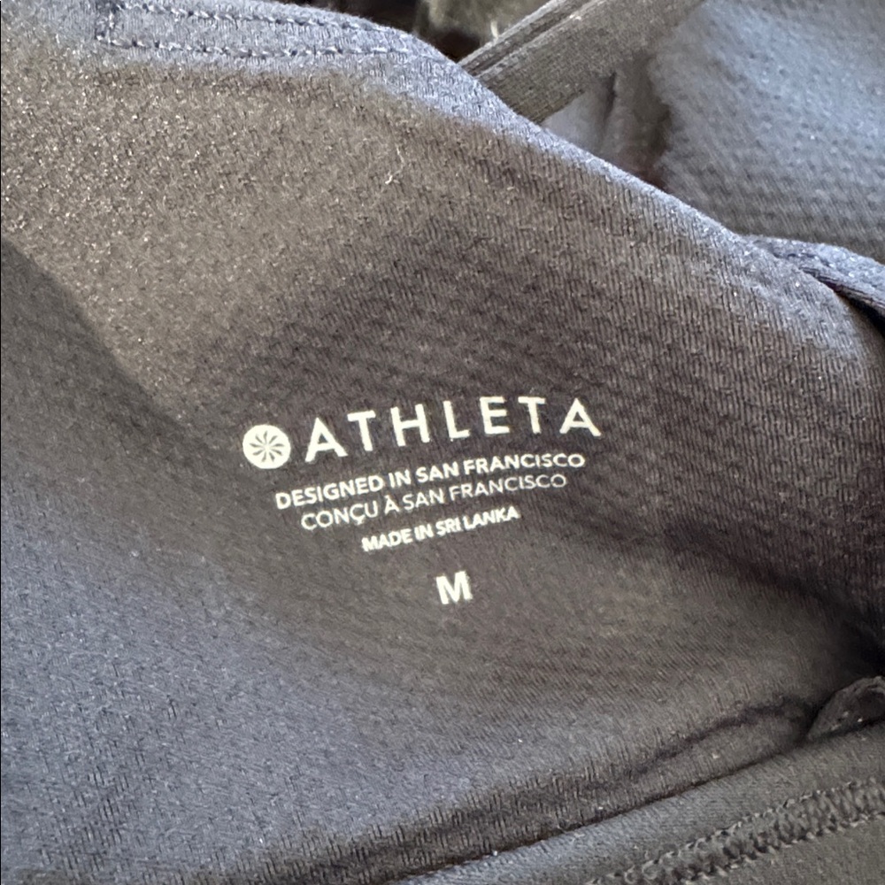 NWT Athleta Exhale Bra A-C Bra Sz M Black - Picture 7 of 8